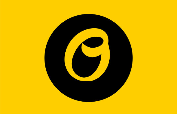 黄色字母字母标志用图标设计。图片下载