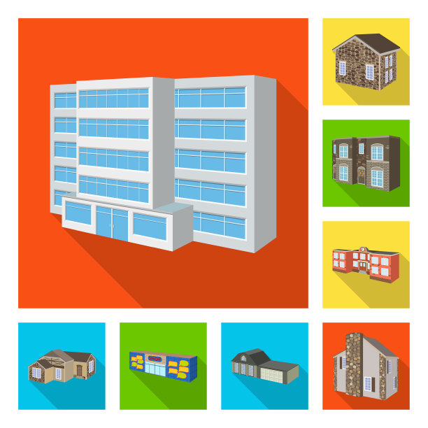 设计立面和住宅标志集图片下载