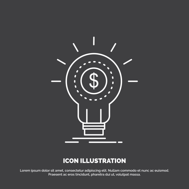 金融金融创意资金创业图标线图片下载