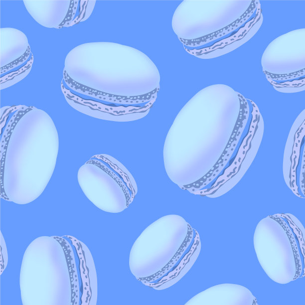 无缝图案的彩色杏仁饼干上图片下载