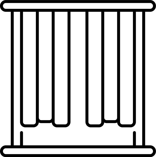 装饰窗，百叶窗，图标轮廓风格图片下载