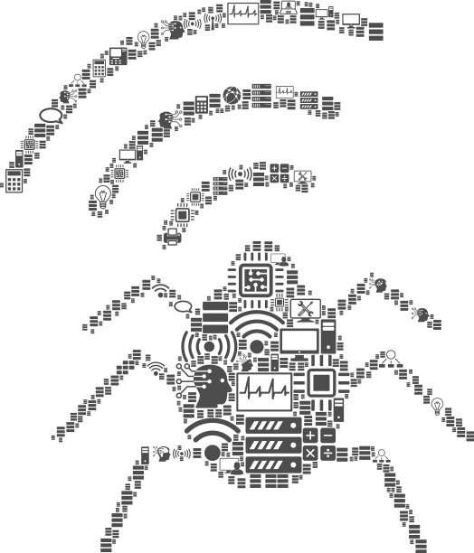无线电错误马赛克图标的大数据和计算图片下载