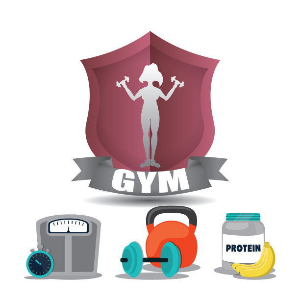 健身房女性健身体重女性标签图片下载