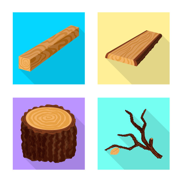 设计材料和自然标志集图片下载