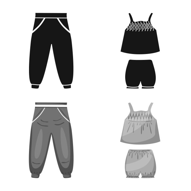 设计时尚和服装符号集图片下载