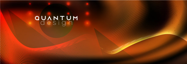 流体抽象设计上的霓虹灯图片下载