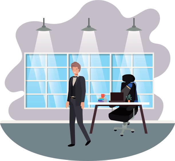 商人在办公室的化身角色图片下载