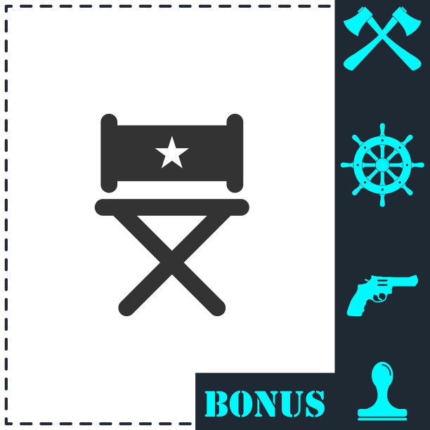 椅子图标平图片下载