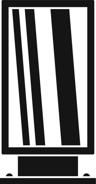 街道灯箱图标风格简约图片下载