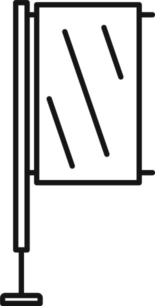 媒体横幅图标轮廓风格图片下载