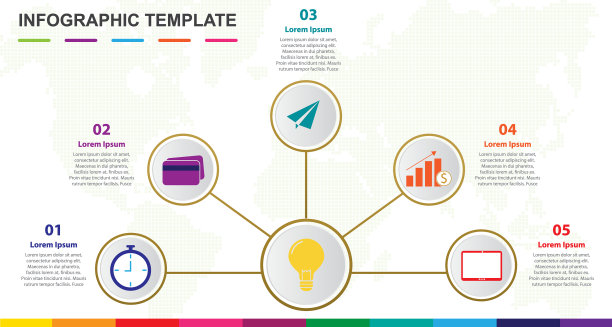 商业信息图表模板图片下载