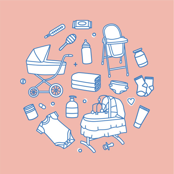 包裹婴儿婴儿护理和喂养产品图片下载