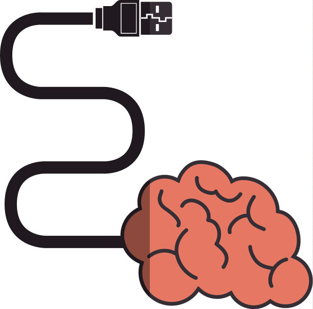 有创意图标的人脑图片下载