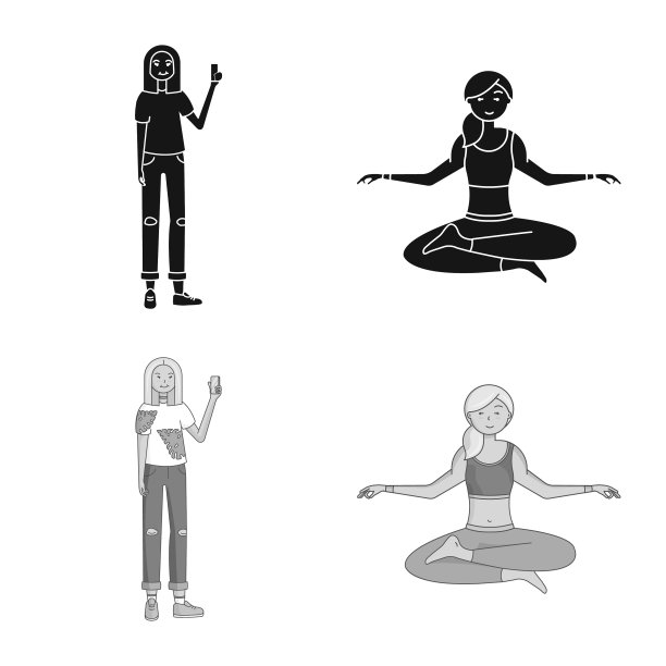 设计姿态和情绪符号图片下载