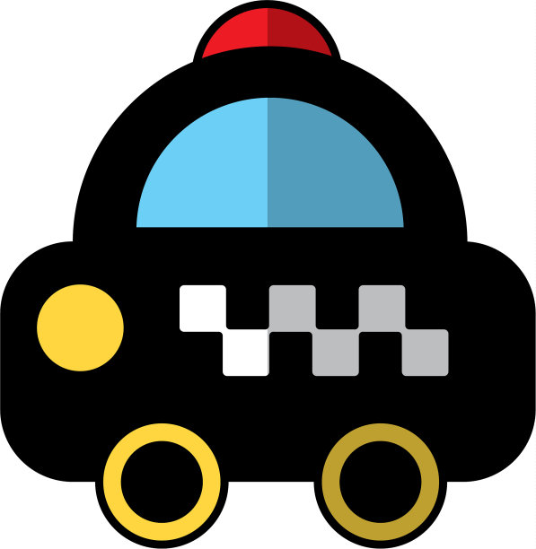 出租车服务孤立图标图片下载