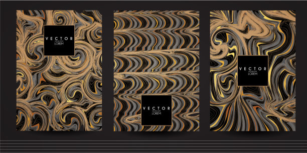 优雅的大理石纹理卡片模板黑灰色图片下载