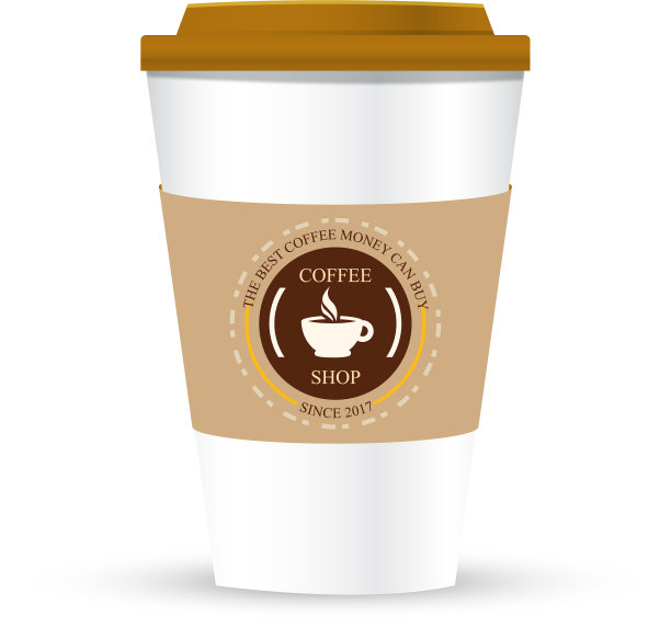一个带有标识的咖啡杯图片下载