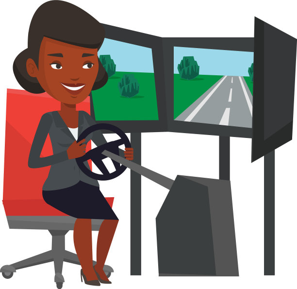 拿着电玩轮玩电子游戏的女人图片下载