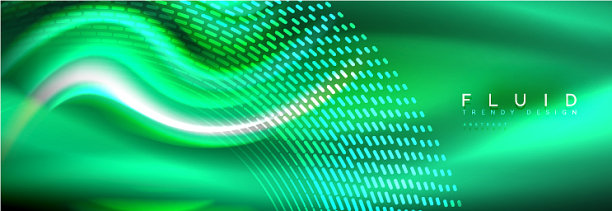 流体色霓虹波线背景霓虹图片下载