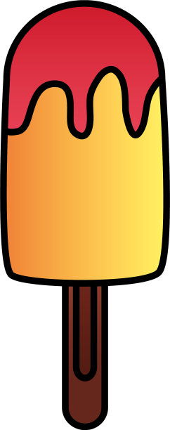 白色背景上的冰棒冰淇淋图片下载