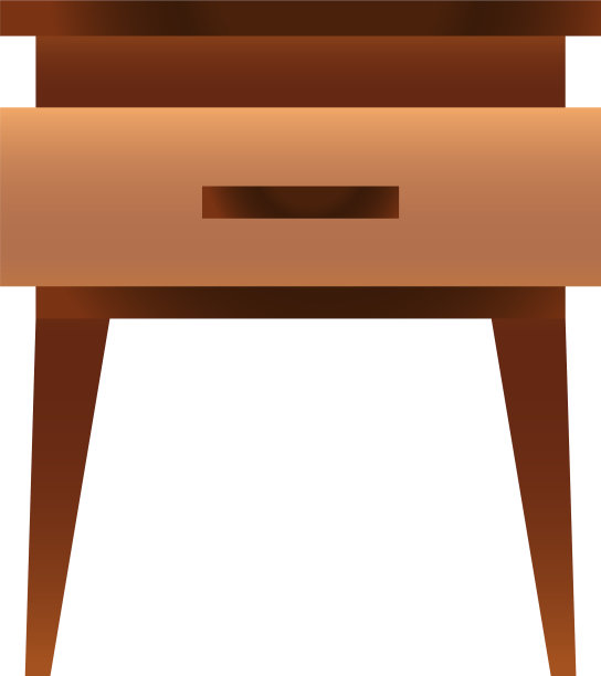 传统的床头柜图标卡通风格图片下载
