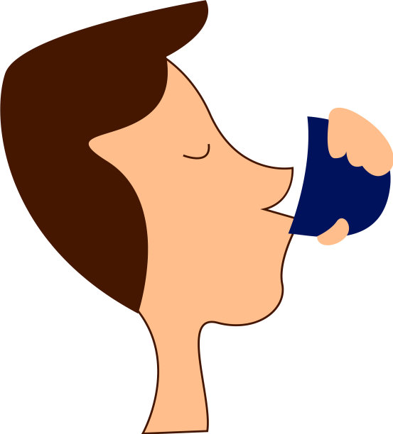 男孩喝了一杯水或颜色图片下载