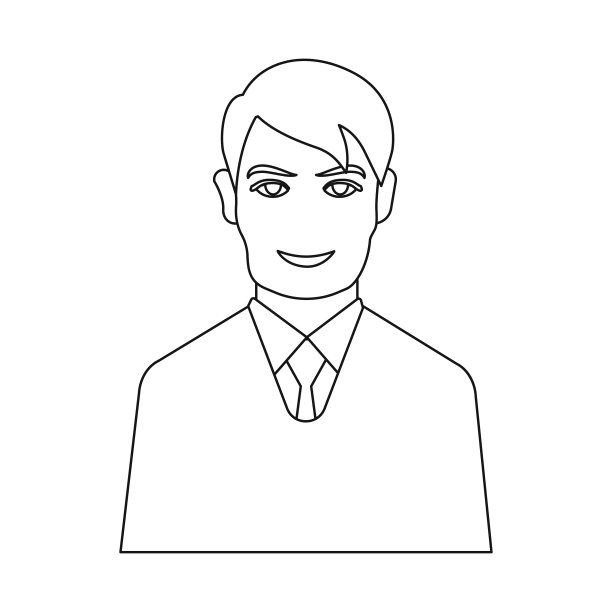 设计人物和头像标志套的图片下载