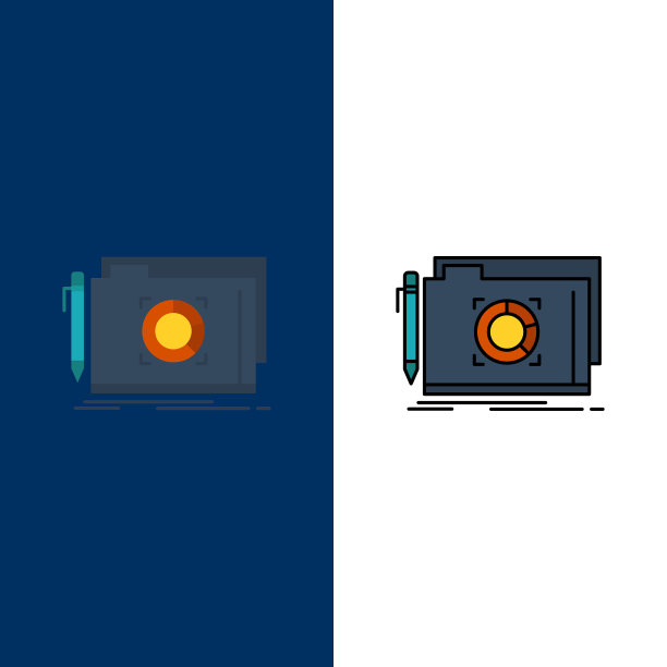 文件夹锁定目标文件图标和线图片下载