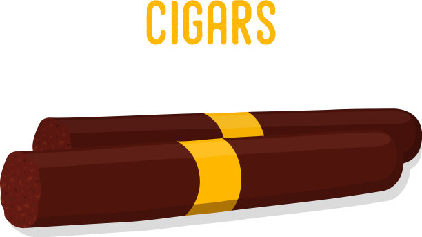 卡通棕色香烟吸烟产品图片下载