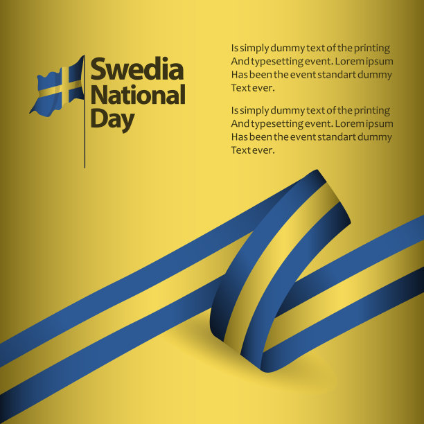 瑞典国庆模板设计图片下载