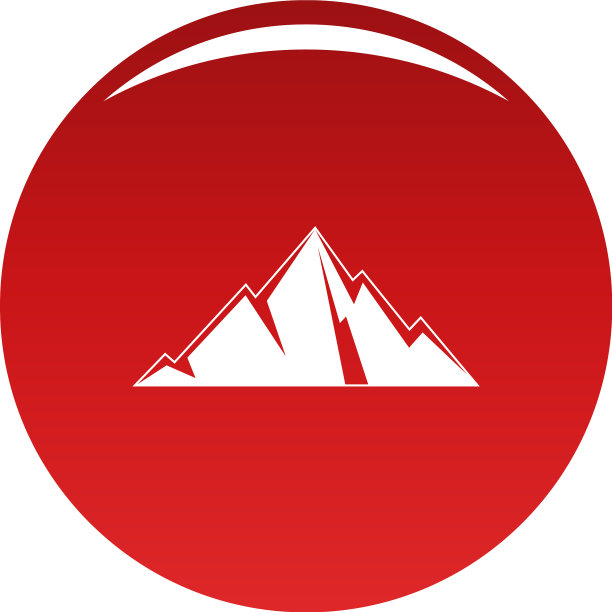 指向山图标红色图片下载