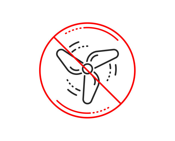 风能线图标风扇发动机喷气涡轮机图片下载