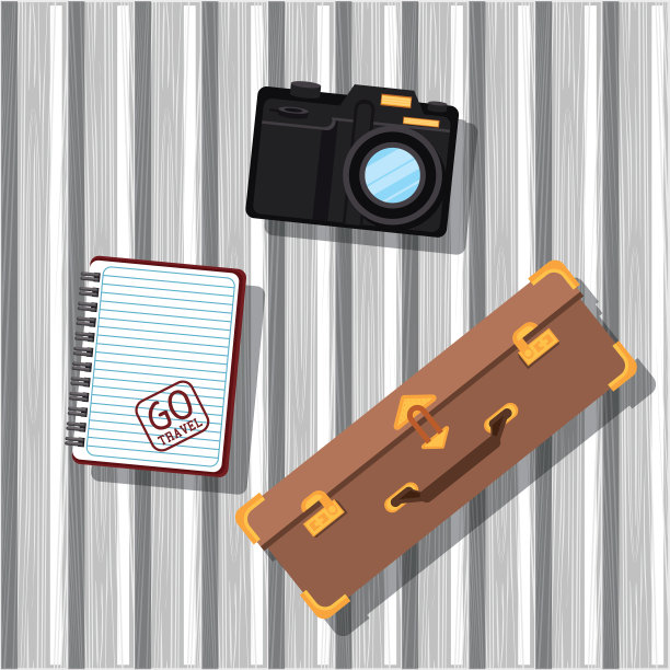 旅游旅程和旅游图标图片下载