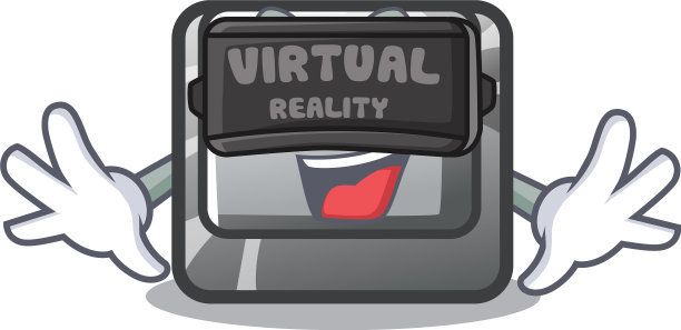 虚拟现实按键t在键盘卡通图片下载