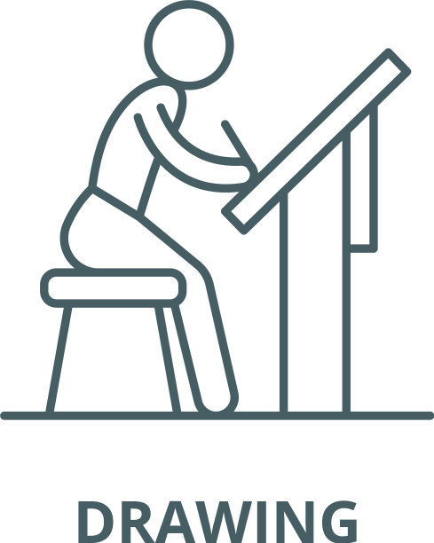 画线图标线性概念大纲图片下载