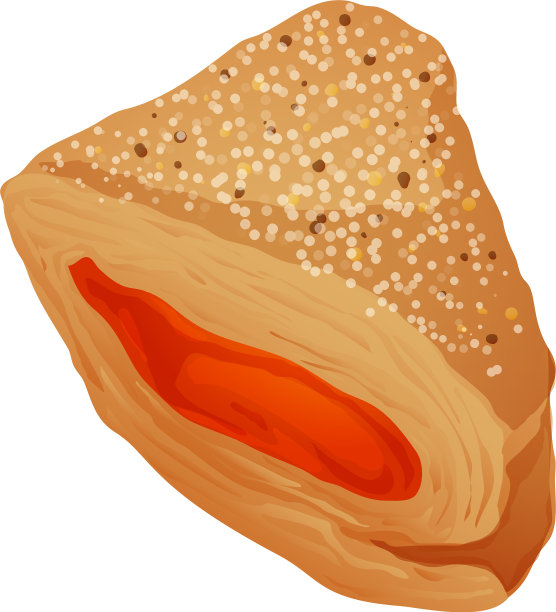 泡芙饼干图标卡通风格图片下载