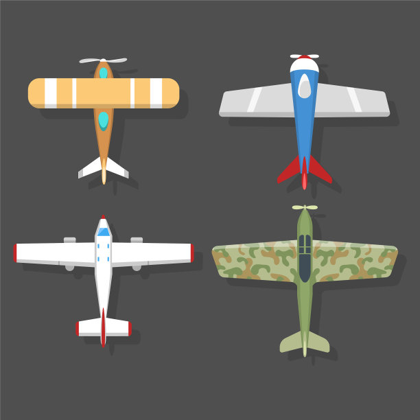 飞机俯视图和飞机图片下载