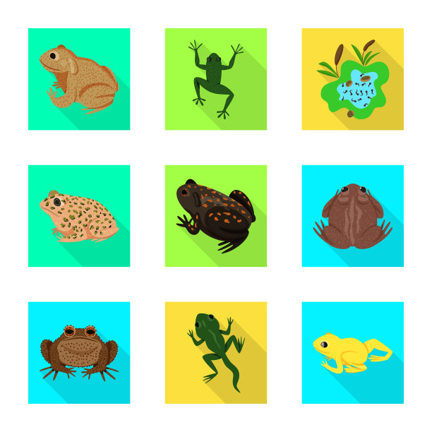 设计野生动物和沼泽标志集图片下载