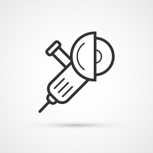 角磨床时尚线图标eps 10图片下载