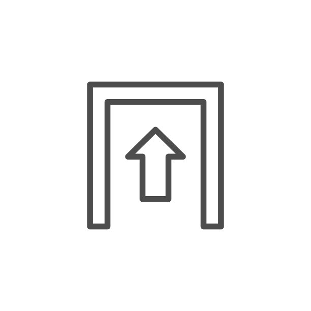 现代入口线条轮廓图标图片下载