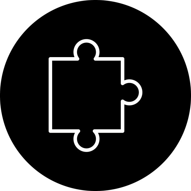 线条风格的拼图碎片图片下载
