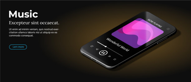 现代黑色智能手机躺在平滑的黑暗图片下载