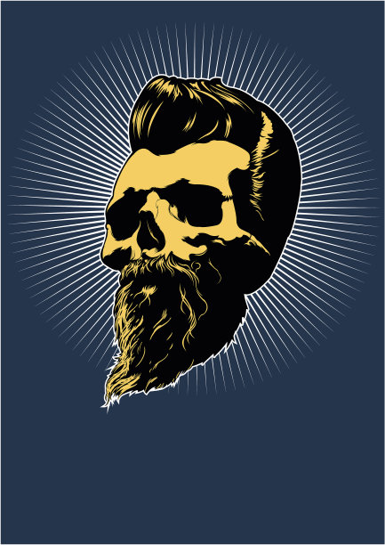 理发师颅骨图像图片下载