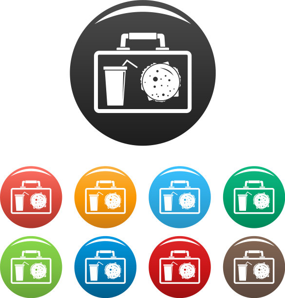 午餐袋图标设置颜色图片下载