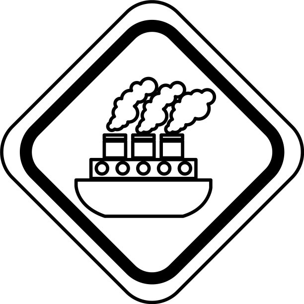 带有船只隔离图标的交通信号灯图片下载