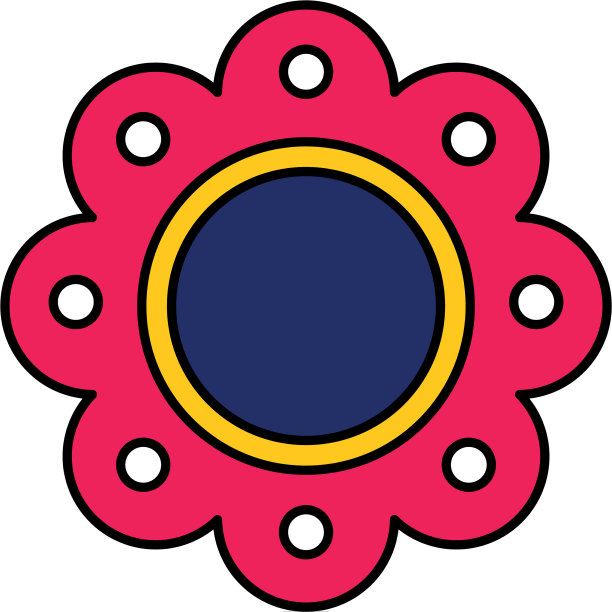 美丽的花朵装饰图标图片下载