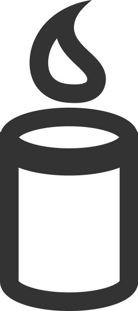 蜡烛图标图形设计模板图片下载