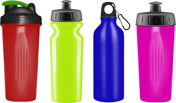 白色背景上的塑料振动筛图片下载