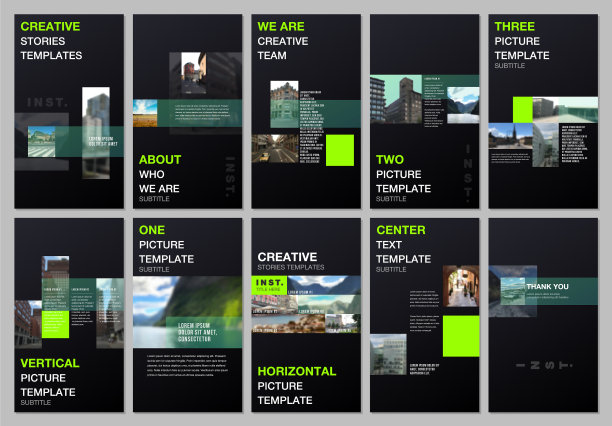 创造性的社交网络故事是垂直设计的图片下载