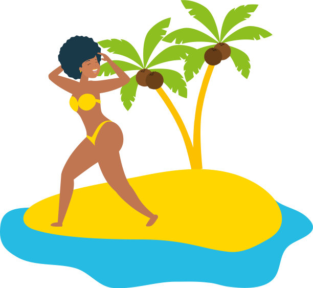 夏天度假的女人图片下载